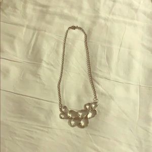 Statement necklace with clear stones